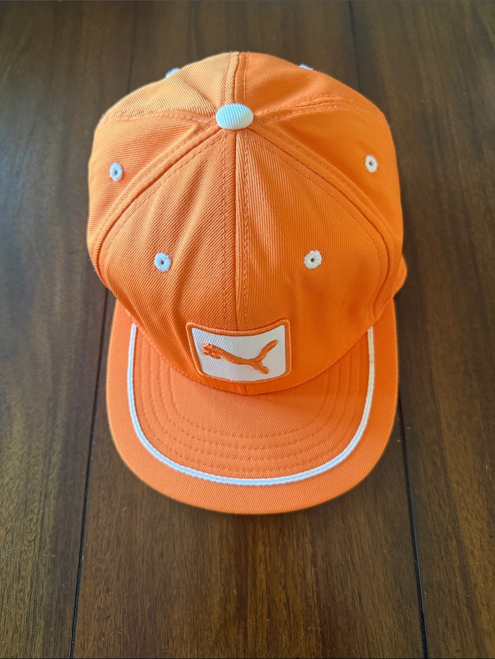 Puma‎ Kids Bright Orange Cap with White Trim One Size